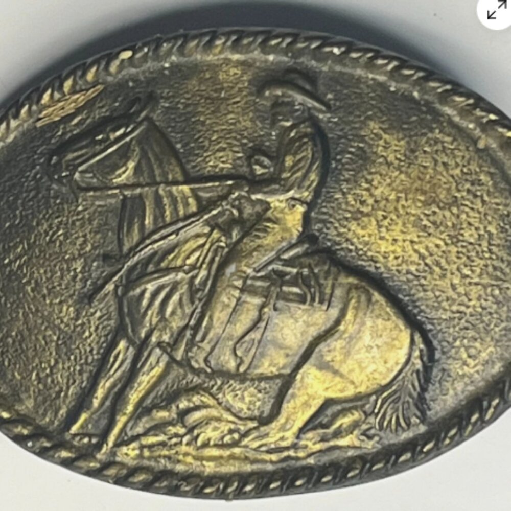 BELT BUCKLE RODEO Vintage Rodeo Buckle Western Cowboy Belt Buckle Horse